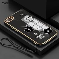 Gambar YWSBFID Casing Hp untuk OPPO A71 A71K Case Pola Cinta bunga kasing Pelapisan Samping Lanyard Silikon Softcase Casing - Gaya1, OPPO A71 dari YWSBFID MALL Kab. Tangerang 1 Tokopedia