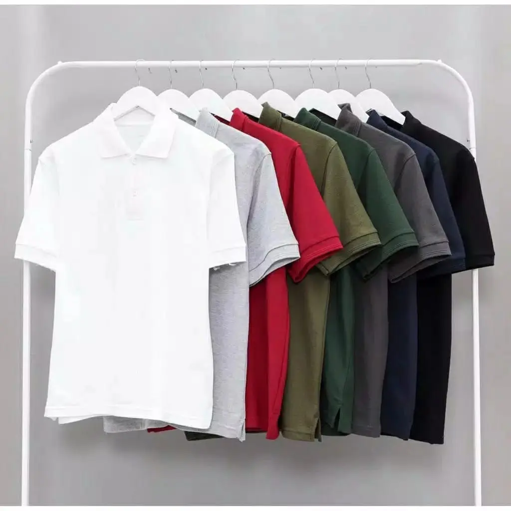 Kaos Kerah Polos / Kaos Kerah Polos Seragam / Kaos Kerah Polo Shirt Unisex Formal Baju Casual Pendek