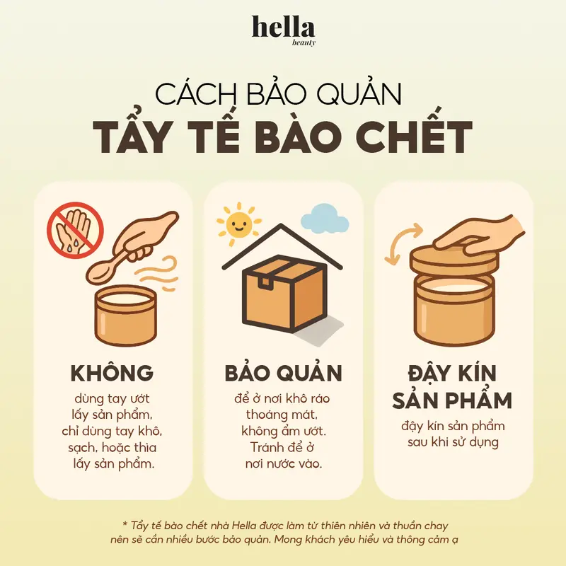 (TẶNG 1 QUÀ) Tẩy Tế Bào Chết Body Kem Dâu Hella Beauty 500g Dành Cho Da Nhạy Cảm 5