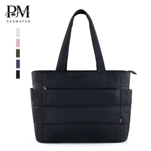 PaxMater fashion tote taswanita ringan tote bag wanita kapasitas besar 16 inci kuliah tas tangan wanita Cewek Totebag tahan air kapasitas besar Kantong