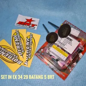 PAYUNG KLEP/KLEP SET/VALVE IN EX CARBON 31/27 34/29 36/31 40/38 BATANG 5MM BRT BOYRENK RACING CONCEPT