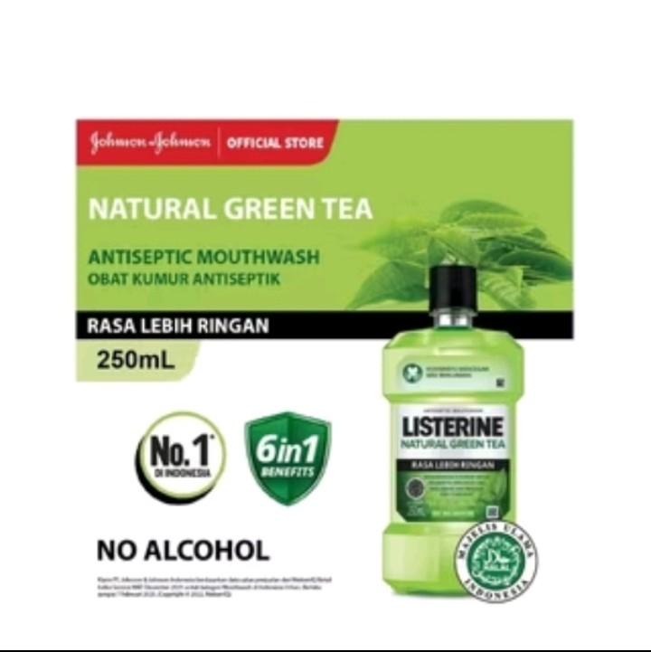 Listerin obat kumur antiseptic greentea & coolmint 250ml 1
