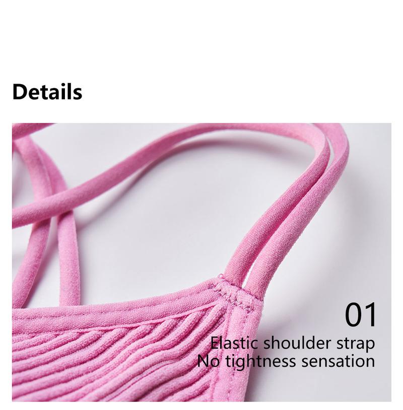 Product Introduction of Non-steel ring beautiful back breathable underwear large size sports bra yoga shockproof vest 17