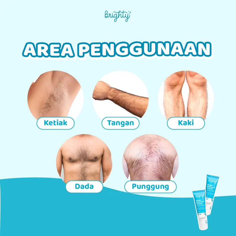 Brighty Swipe Removal Cream X Post Shaving & Waxing Gel Ketiak 2