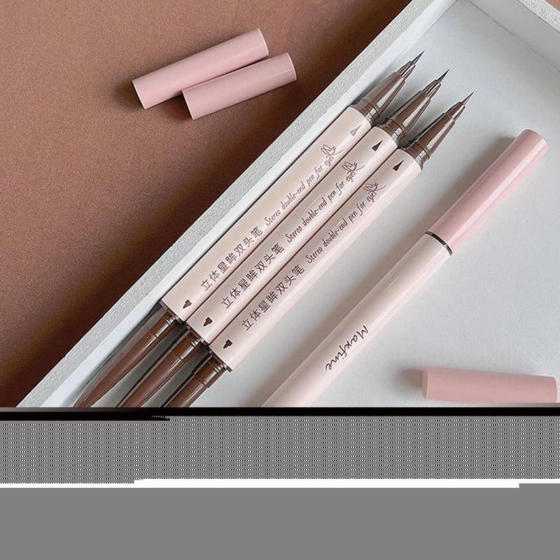 Product Introduction of Double-Headed Eyeliner Pen 2-in-1 ing High Pen Waterproof Easy To Not Sweatproof Fade D2Q7 39