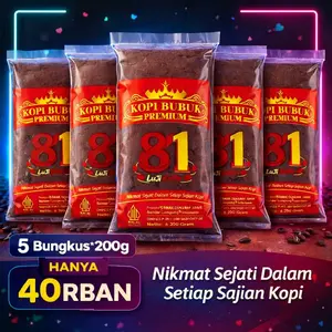 Premium Kopi Lampung | Kopi Bubuk Cap 81 Produksi Lampung 1kg / Kopi Bubuk / Kopi Lampung