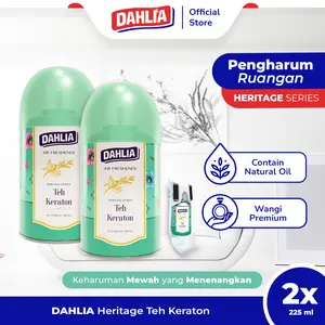 Twin Pack Dahlia Air Freshener Automatic Refill Heritage Series Teh Keraton isi 1 225ml Pengharum Ruangan Otomatis | Wangi Mewah, Menenangkan