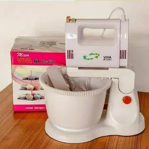 Mixer Duduk Mixer Mangkok Mixer Pengaduk Viva dengan 5 kecepatan