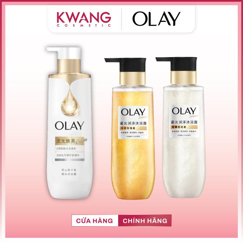 Sữa Tắm Sáng Da OLAY B3 Hương Hoa Dành Dành và Olay Luminous Hương Hoa Hồng/…