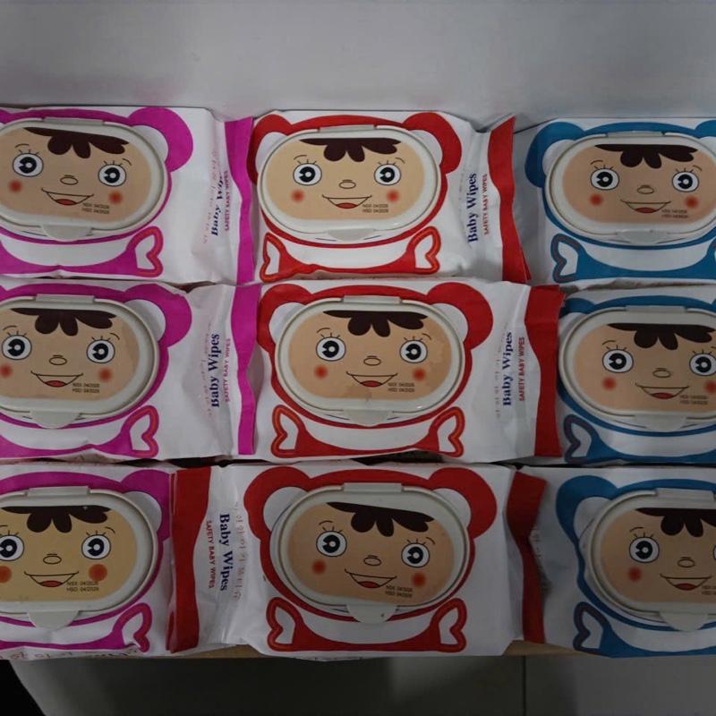 Thùng 30 gói Khăn Ướt Không Mùi Vải Bi Dùng Cho Bé gói 300-400gr