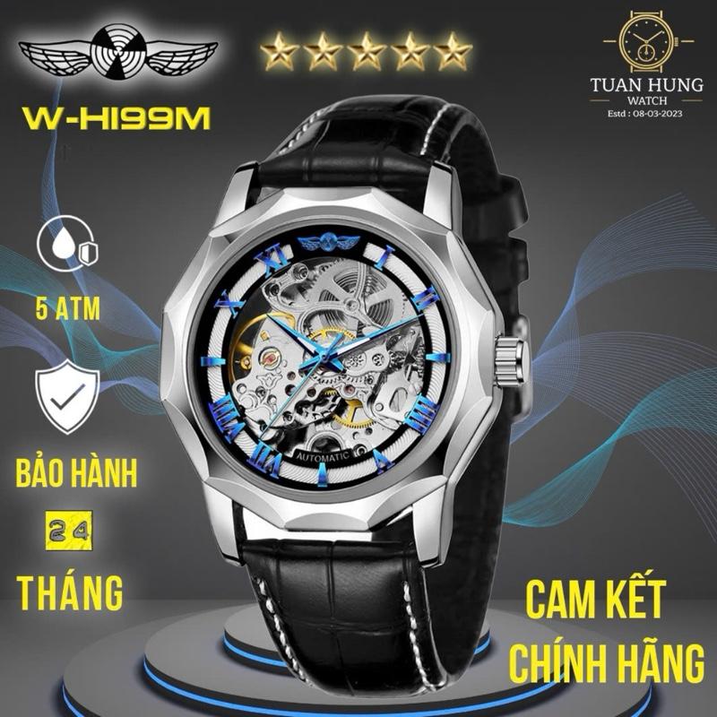 [Giá Mở Bán] Đồng hồ nam cơ mã máy W-H199M / automatic / 5atm / phát sáng ban đêm