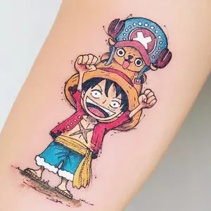 Beli 1 gratis 1 Tatto temporary Monkey D. Luffy dan Chopper