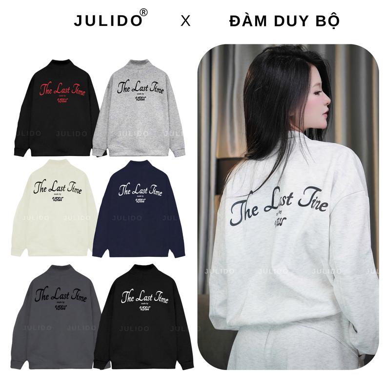 [ Độc Quyền JULIDO x ĐÀM DUY BỘ ] Áo khoác nỉ The Last Time nam nữ chất liệu vải nỉ hai da mặc được bốn mùa dày dặn