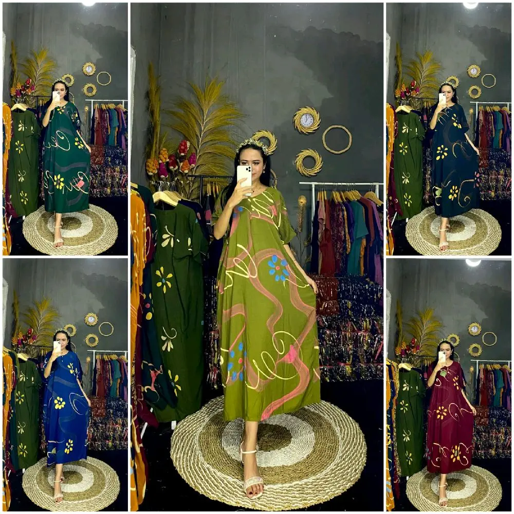 daster jumbo ECER LD 130 PB 115  motif SANDRINA busui bumil rayon standard