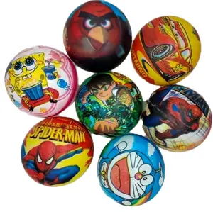 Mainan Bola Kaki Karet Anak Karakter Cowo / Bola Karet Mainan Anak-anak