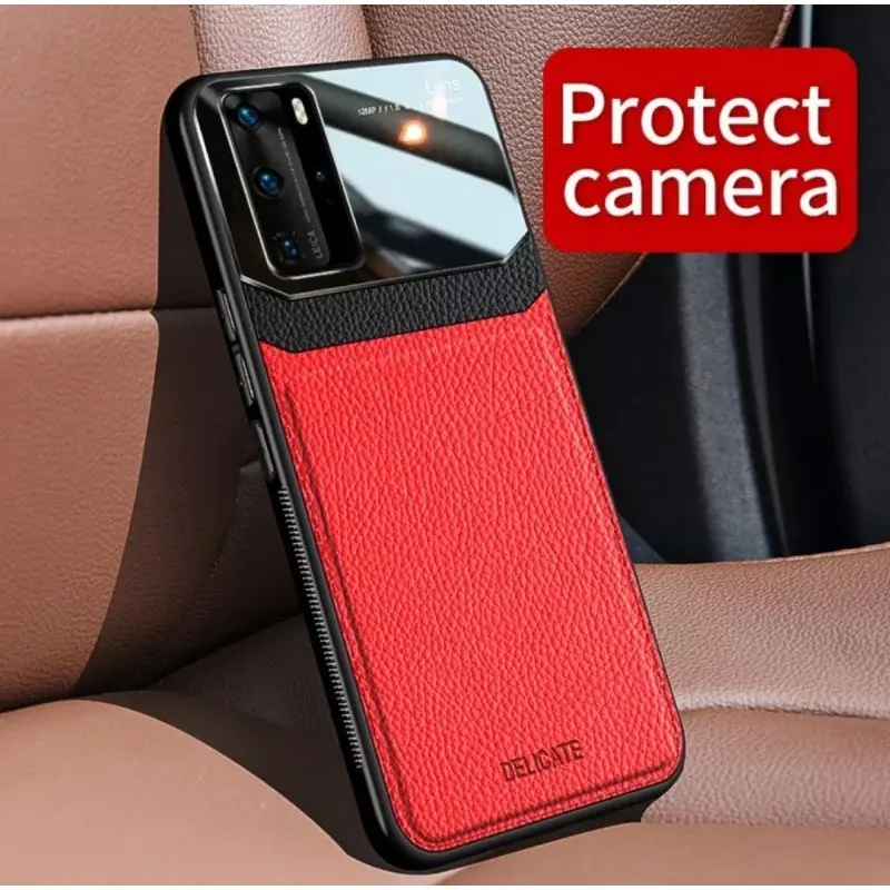 SOFT HARD CASE HUAWEI P30 PRO / P40 PRO / P50 PRO Casing Leather kulit Plexiglass Luxury glosi Elegant Style Elegant Color 2