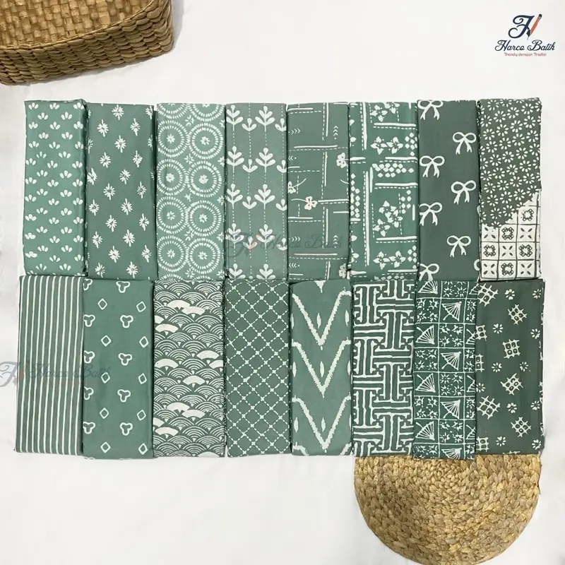 Kain Batik Cap Garutan Series Sage
