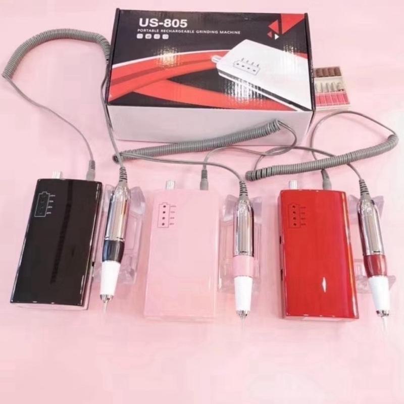 Máy mài tích điện US-805 tặng kèm hộp đầu mài Máy Hơ Gel