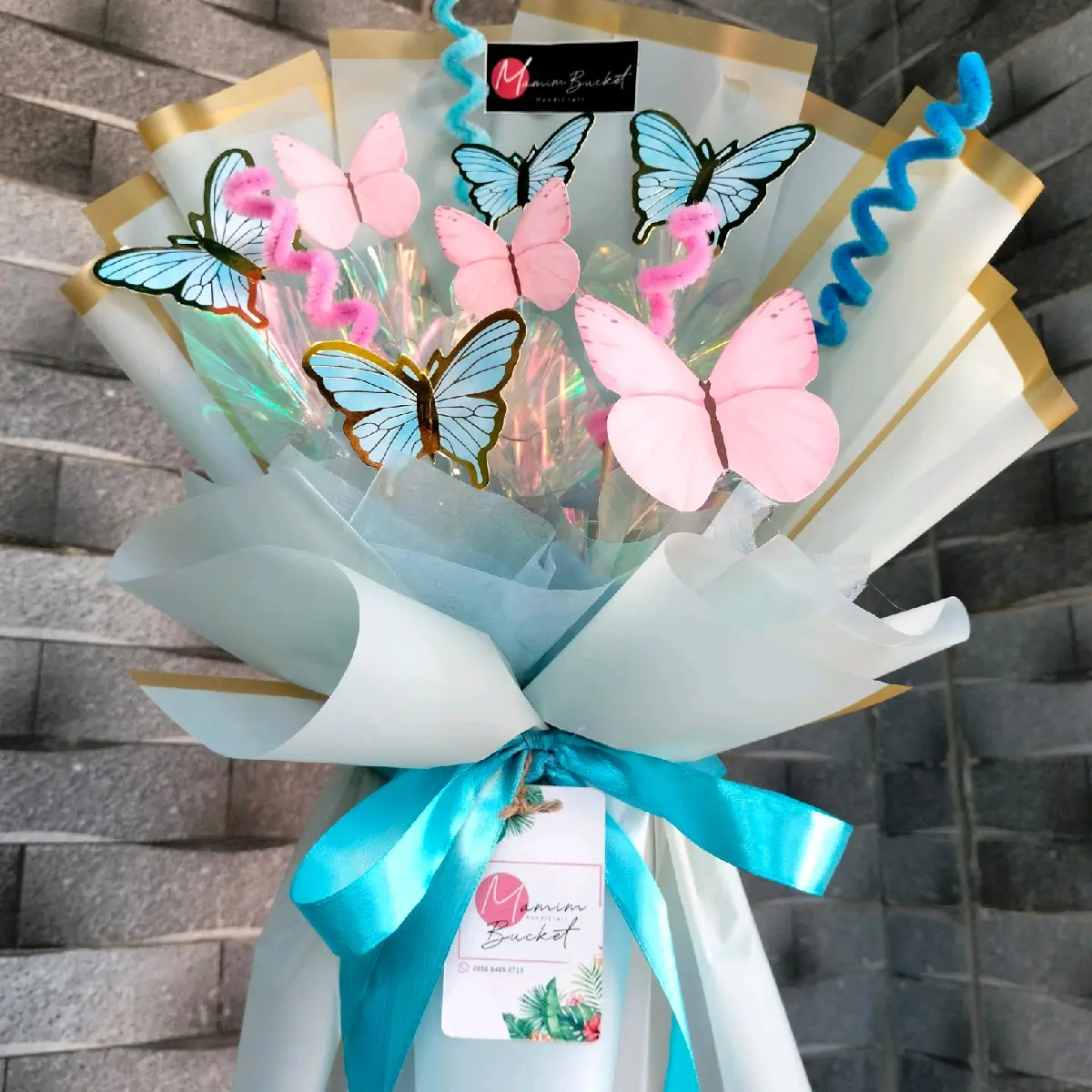 buket kupu kupu LED//buket kupu kupu led cantik murah