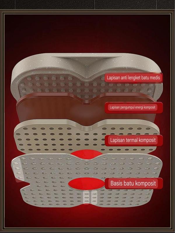 3big1 Grill Non-Stick Medic Stone Fry Pan Wajan Besar 3 dalam 1 Panggang Tumis Batu Medis Anti Lengket + Indikator Panas 2