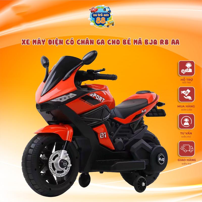  Xe máy điện có chân ga cho bé mã BJQ R8 Đồ Chơi Đồ Chơi xemay  dien 