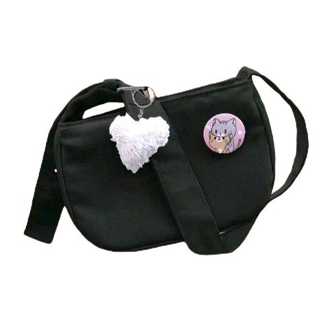 Slingbag Canvas Wanita FDF Slempang Bahu Cremy - Selempang Kanvas 3