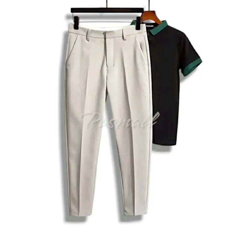 ORIGINAL CELANA FORMAL SLIMFIT PRIA KERJA KANTOR RESMI BAHAN WOL PREMIUM Kain Nyaman Panjang  Muda Semi Elegant regular Ankle 0