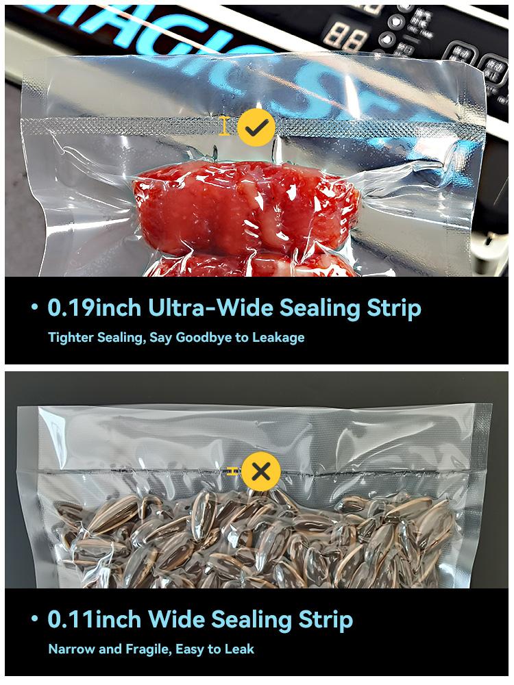Product Introduction of Nozzle Vacuum Sealer Works with Smooth Bag Portable Machine Sealer Machine Vacuum Bag 11