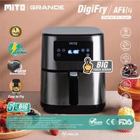 Gambar MITO Grande Digital Air Fryer Low Watt 6 Liter AF-10 DigiFry Penggoreng Tanpa Minyak dari Queen Bandung Kota Bandung 3 Tokopedia