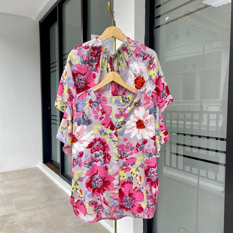 Aretha One Set Motif Bunga Busui Friendly jumbo 2