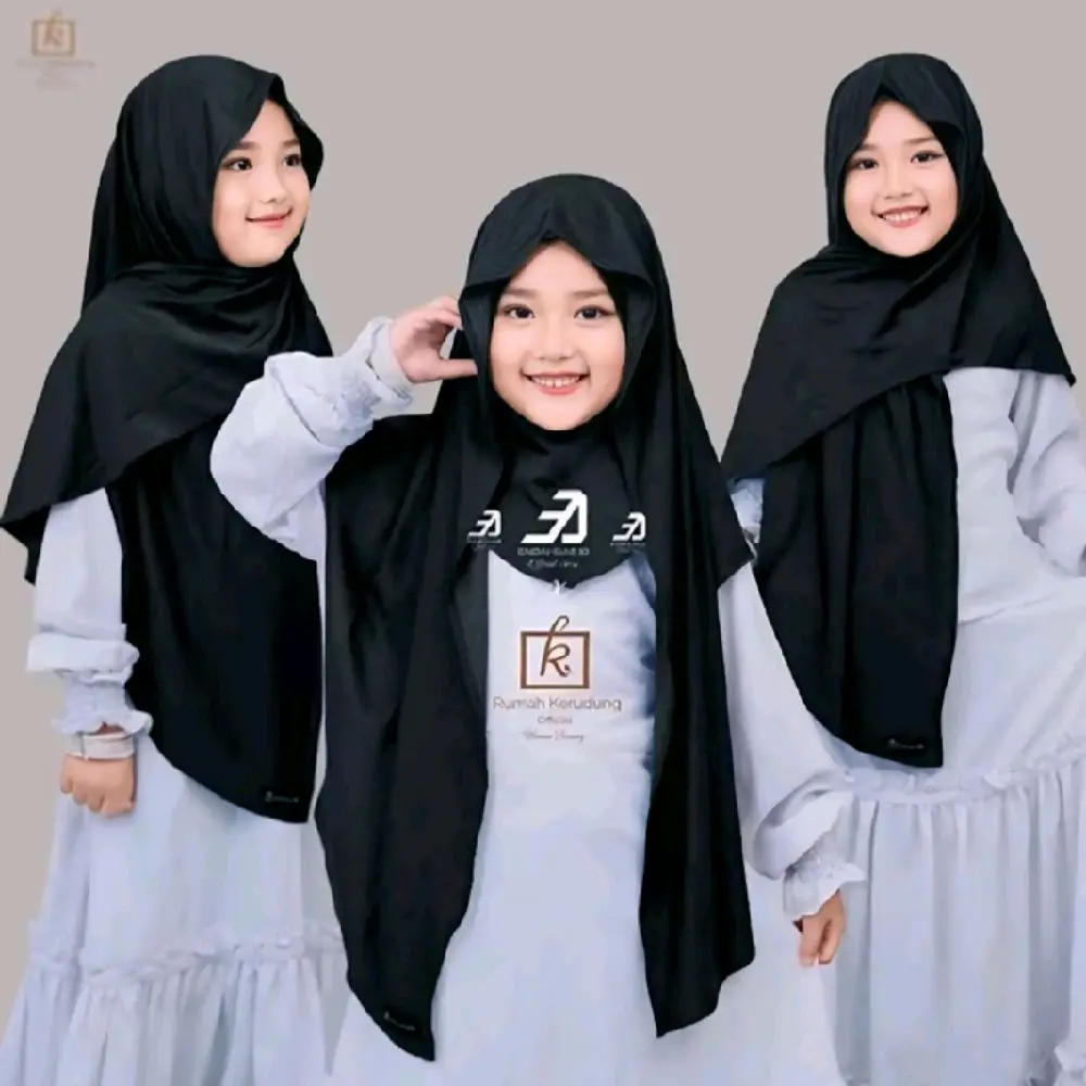 Pashmina Instan Inner Leher Anak Remaja 7-13 tahun Jersey Premium |  KERUDUNG ANAK TK 3IN1 PASHMINA inner OVAL JILBAB TK Anak Jilbab Muslim Nyaman Pashmina Instan Cantik Variasi Segitiga