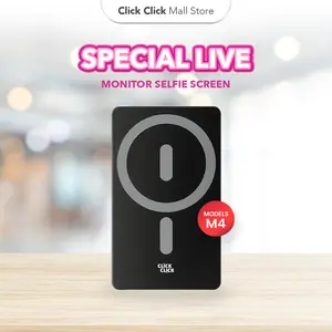 [SPECIAL LIVE] M4 Selfie Screen CLICK CLICK Magnetic Magsafe Wireless and HD Quality for iPhone & Android