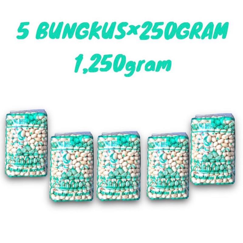 5 bungkus Kacang Kupas Asli Tuban 250g x 5 Bungkus - Total Berat 1,250g - Goreng, Food, Mete, Kering, Snack, Cemilan Bawang Makanan Camilan Mede 3