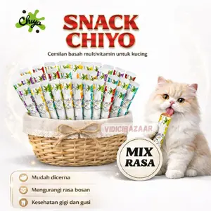 Snack Kucing Mix isi 50PCS /75PCS/500GR/1KG Strip Kucing Kecil / Cemilan Kucing/ Snak Penggemukan Makanan