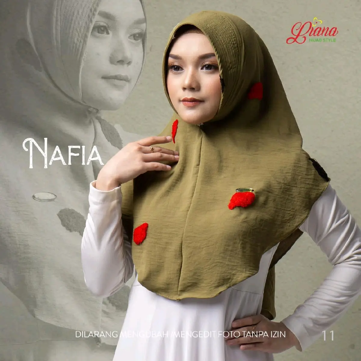 Jilbab Instan Bergo Crinkle Nafia By Liana Hijab