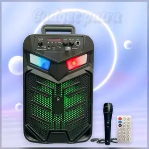 Speaker Bluetooth Karaoke NIXNOX Nx-8103 free remot With Mic Karaoke Bass Led