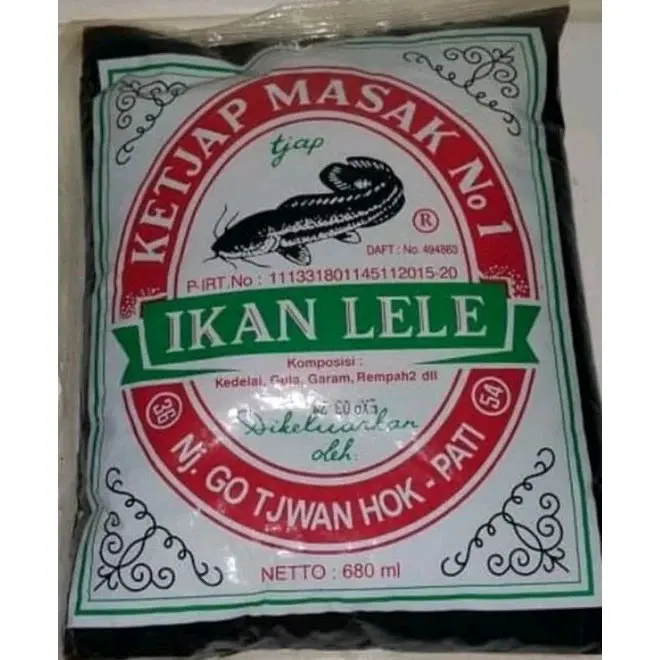 grossir kecap cap ikan lele  kemasan plastik 680g Saus