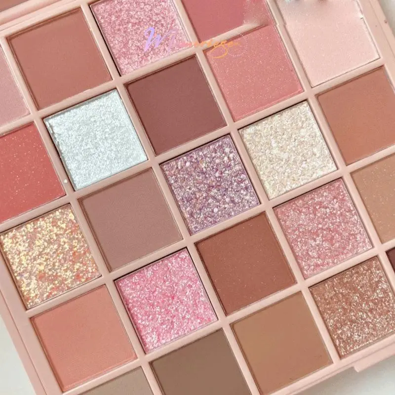 COD&Ready 25 Warna Eyeshadow Palette Matte Glitter Korean Makeup Pearlescent Mencerahkan Fine Flash Sequins 20 10 9 Shade Warna Nude Pink Biru Eye Shadow Palet Tahan Lama Impor 2