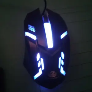 Quinton Mouse optic kabel USB LED RGB 7 Warna  D3 1000Dpi for PC, Laptop Hitam Pc Kabel Computer Komputer 3 Button mouse  wired gaming mouse  rgb