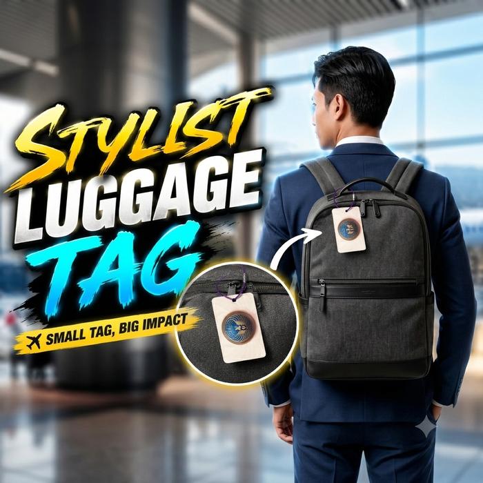 Promo Custom Luggage Tag Premium | Tag Koper Nama | Name Tag Koper Anti ...