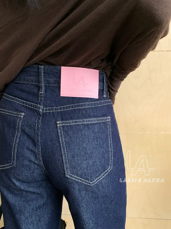 Lassie alpha J100 Jeans Wanita Cutbray Ultra Highwaist Color Model Unfinish Cutting Bahan Premium Celana Jeans Kulot Boy Friends Bahan Halus Lembut Cocok untuk Hangout Acara Formal Jeans Style Korean Kekinian 7