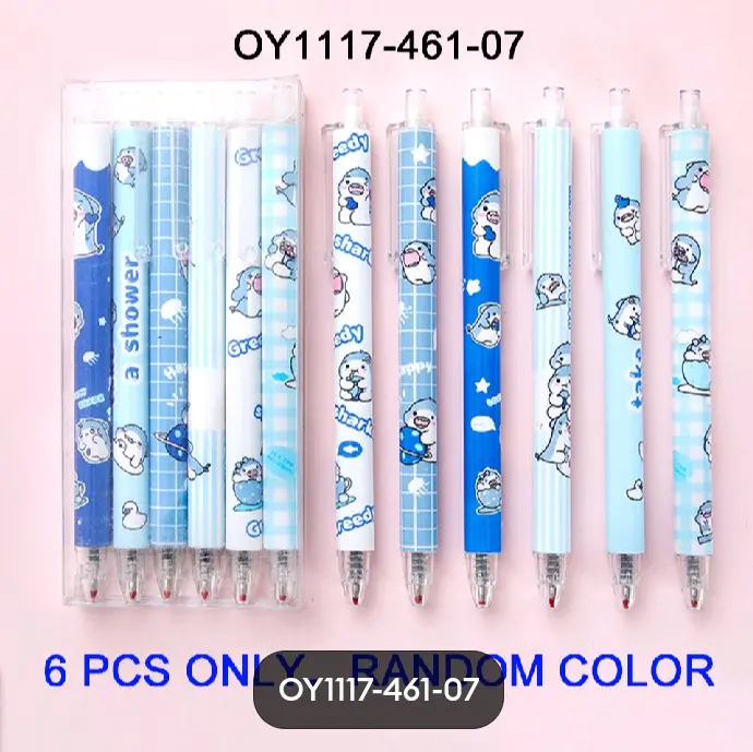 Set Pulpen isi 6 Pcs - Alat Tulis Sekolah - Stationery Tinta 6
