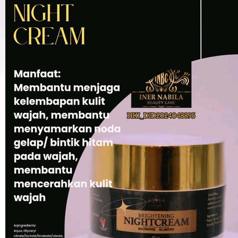 BRIGHTENING NIGHT CREAM Perawatan 1
