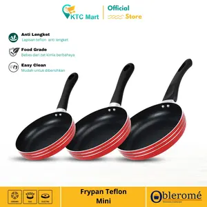 KTCmart OBLEROME Frypan MINI 16 Cm - 18 CmAnti Lengket TERMURAH TERLARIS/ Teflon Goreng / Teflon Masak