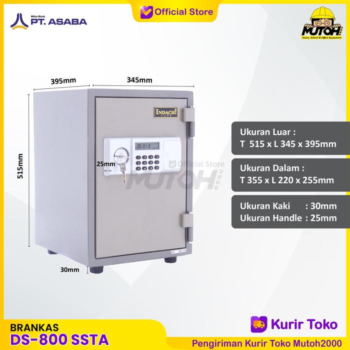Gambar Brankas Digital INDACHI DS-800 SSTA Brangkas DS800SSTA Tahan Api GARANSI 1 Tahun - Non Packing dari MUTOH2000.COM Kota Administrasi Jakarta Barat 5 Tokopedia