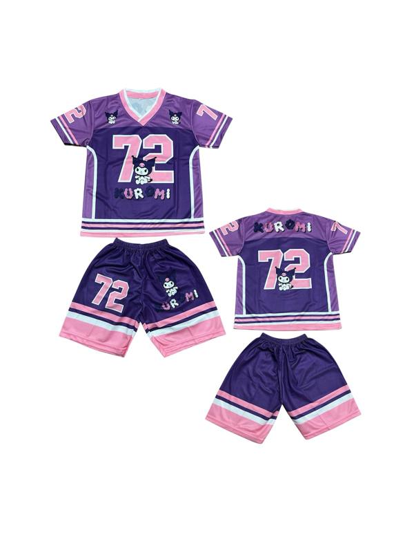 Stelan Jersey Anak-Anak Perempuan Motif Karakter KUROMI untuk Usia 2-9 Tahun Desain Lucu dan Nyaman Stelan Jersey Anak-Anak Perempuan Motif Karakter KUROMI untuk Usia 2-9 Tahun Desain Lucu dan Nyaman