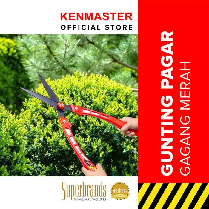 NEW PRODUK KENMASTER GUNTING PAGAR GG MERAH GP 01 / GUNTING RUMPUT - GUNT081