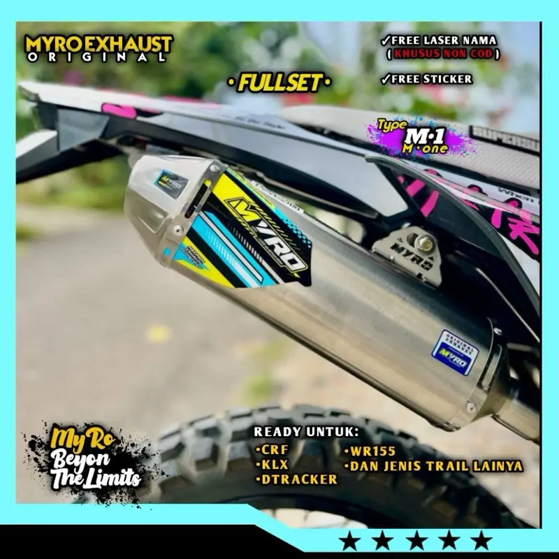 KNALPOT CRF KLX DTRACKER WR MYRO ORIGINAL Type M1 Trail