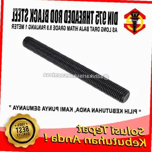 Grade 8.8 Baja Hitam As Drat M12 / Long Drat / Thread Rod M12x1Meter | Kekinian