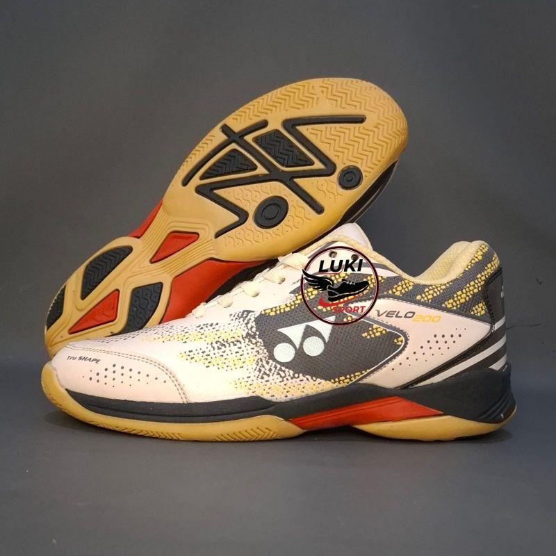 Sepatu Badminton Anak Laki Laki dan Perempuan Size 30-35 Bulutangkis Anak Sd Lentur Ringan Tidak Licin Velo200 Velo100